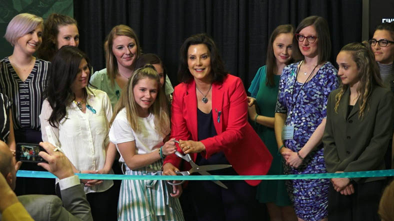 Governor Whitmer and survivors