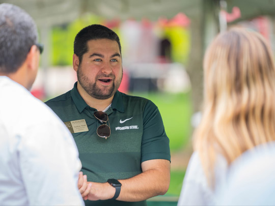 MSU Honors Green and White Days Man