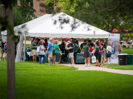 MSU Honors Green and White Days Tent